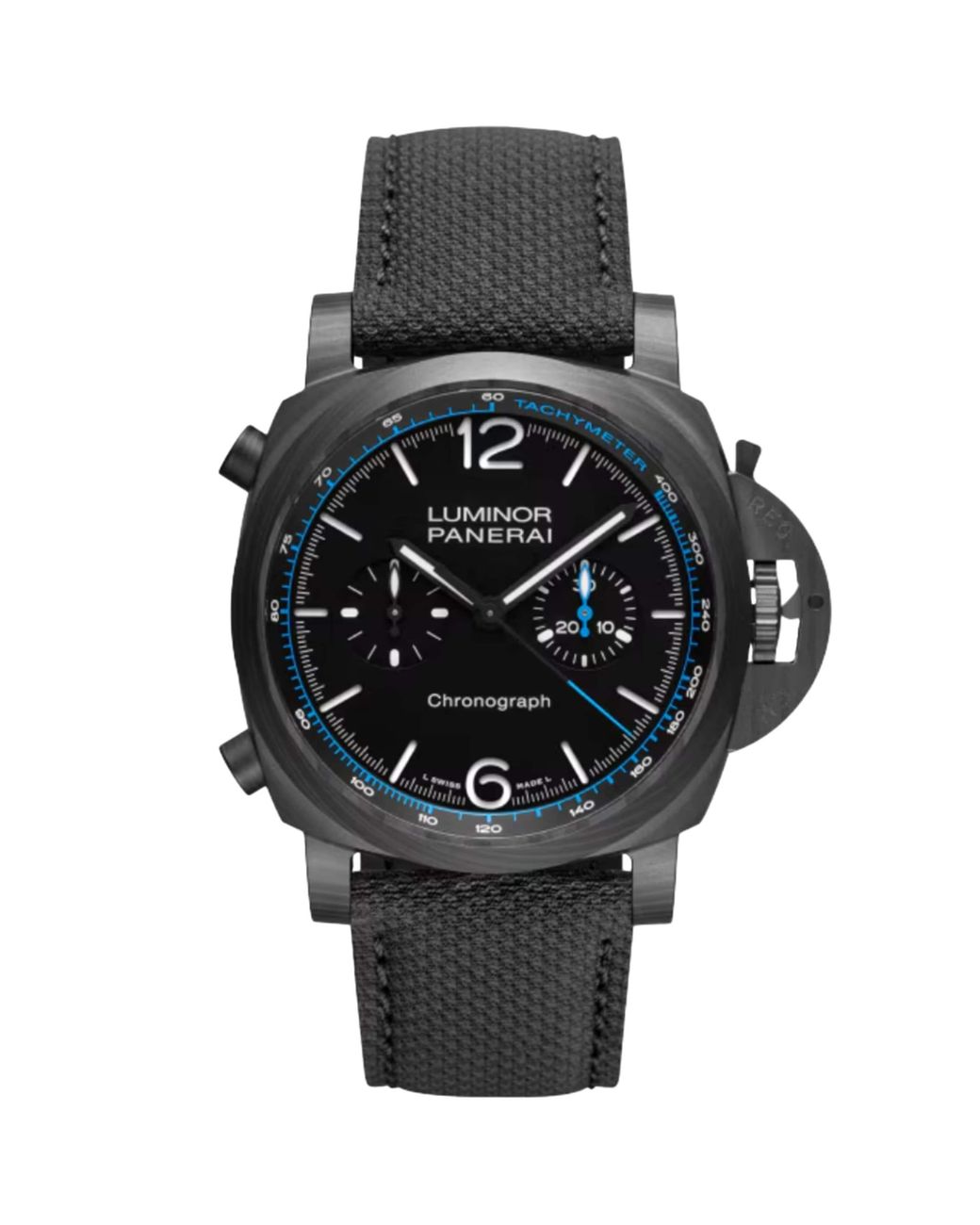 Panerai Gray Carbotech Luminor Chrono Watch for men