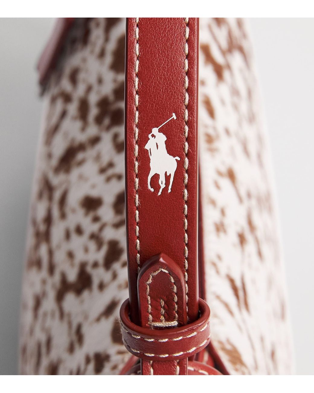 Polo Ralph Lauren Pink Haircalf Polo Play Shoulder Bag