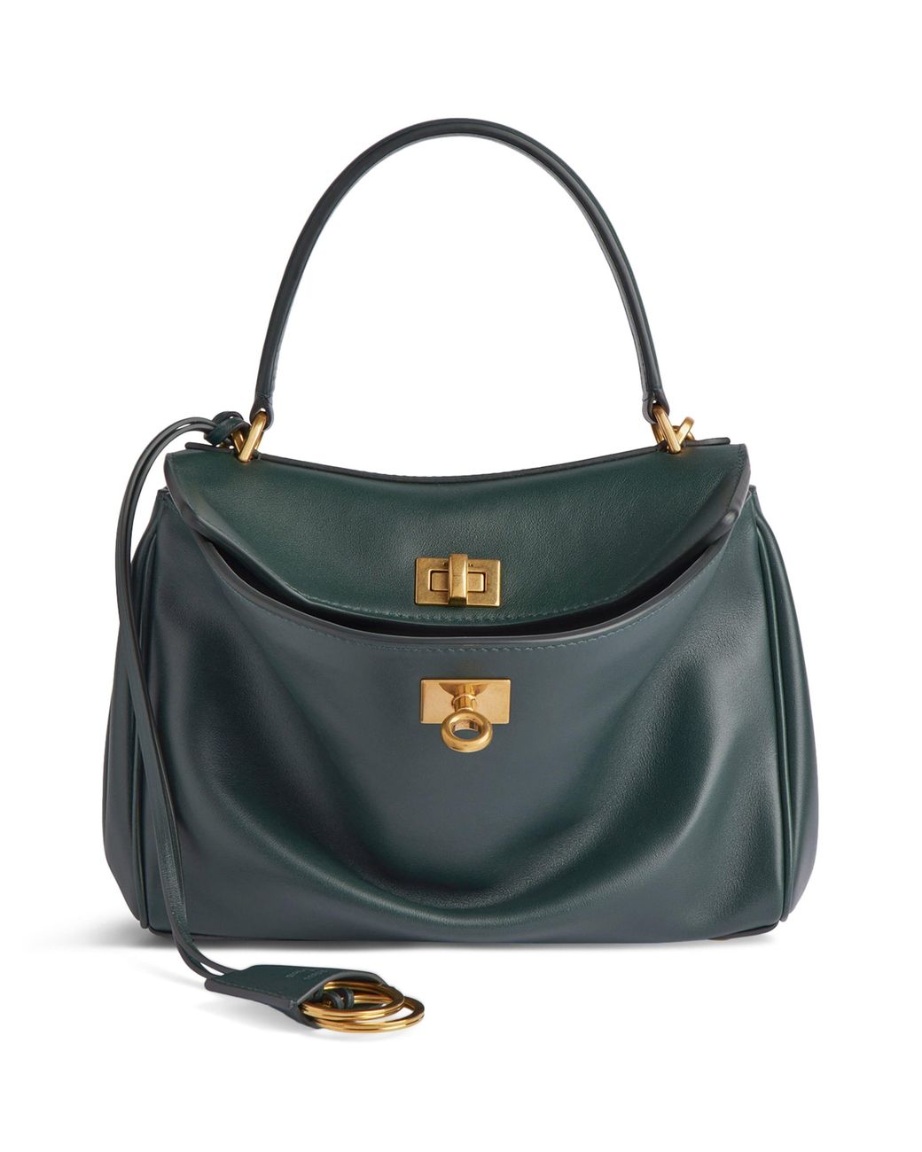 Balenciaga Green Mini Leather Rodeo Top-Handle Bag