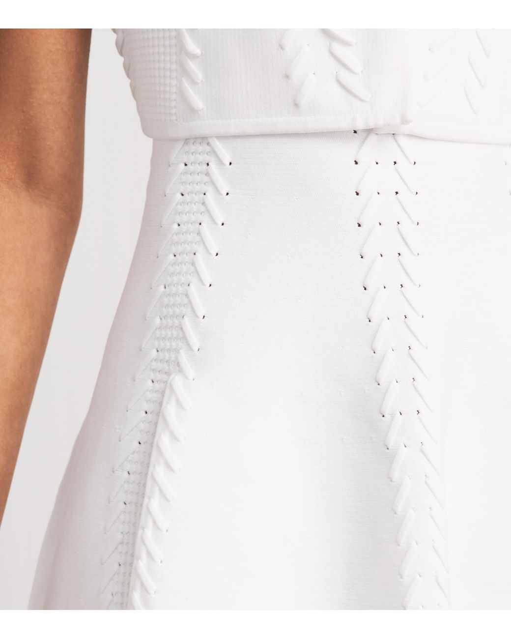 Maje White Knit Midi Dress