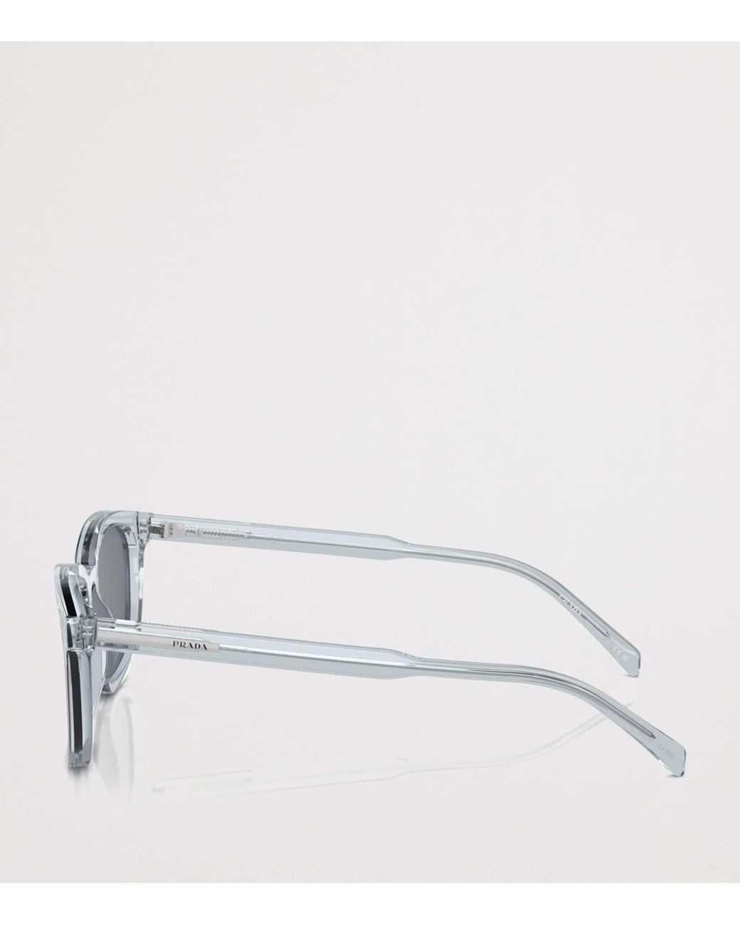 Prada Gray Acetate Pillow Sunglasses for men