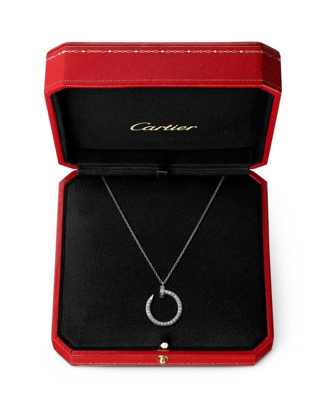 Cartier Metallic And Pavé Diamond Juste Un Clou Necklace