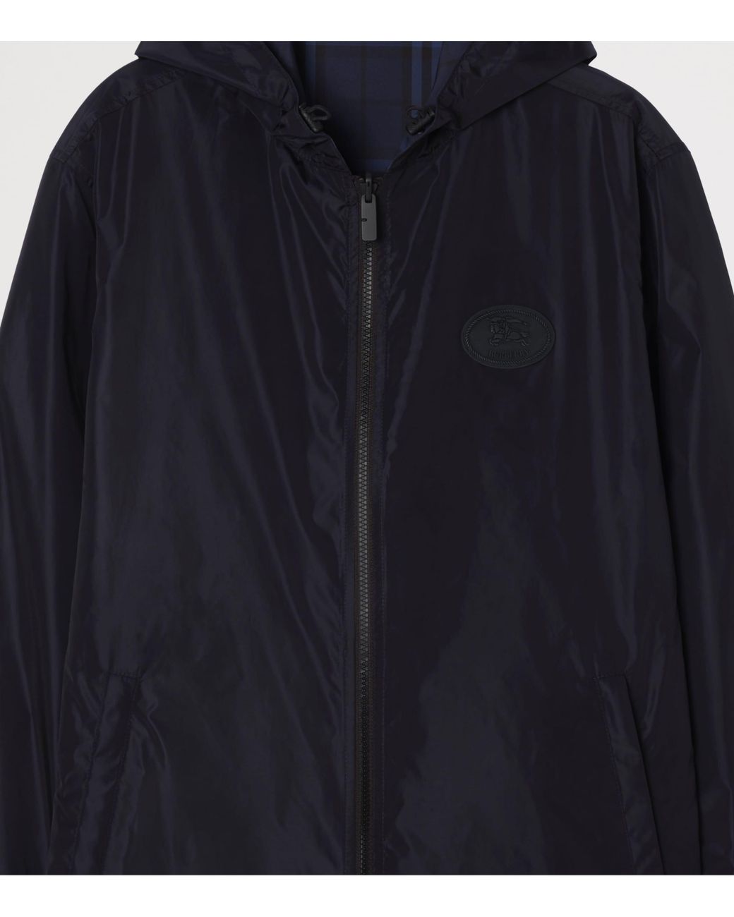 Burberry Blue Reversible Check Jacket for men