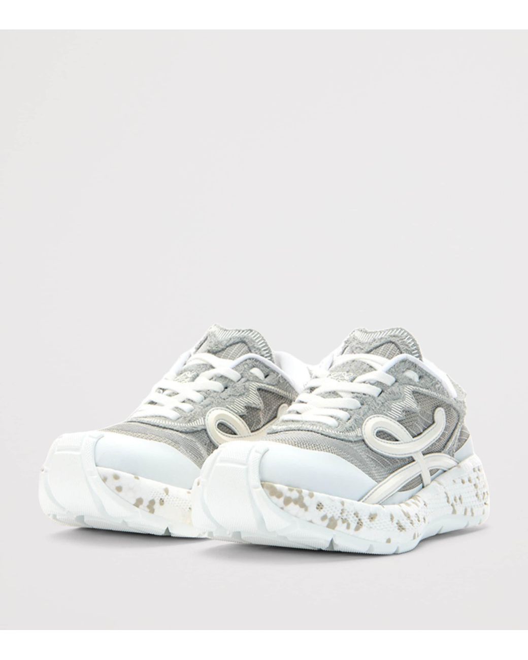 Loewe White Leather Pogo Sneakers