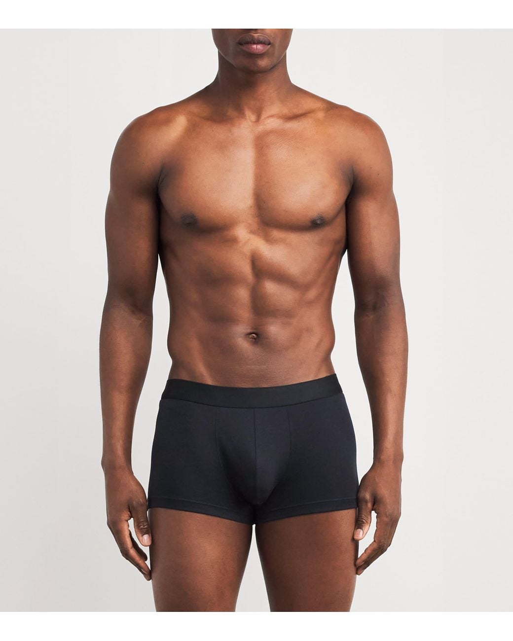 Sunspel Blue Sea Island Cotton Trunks for men