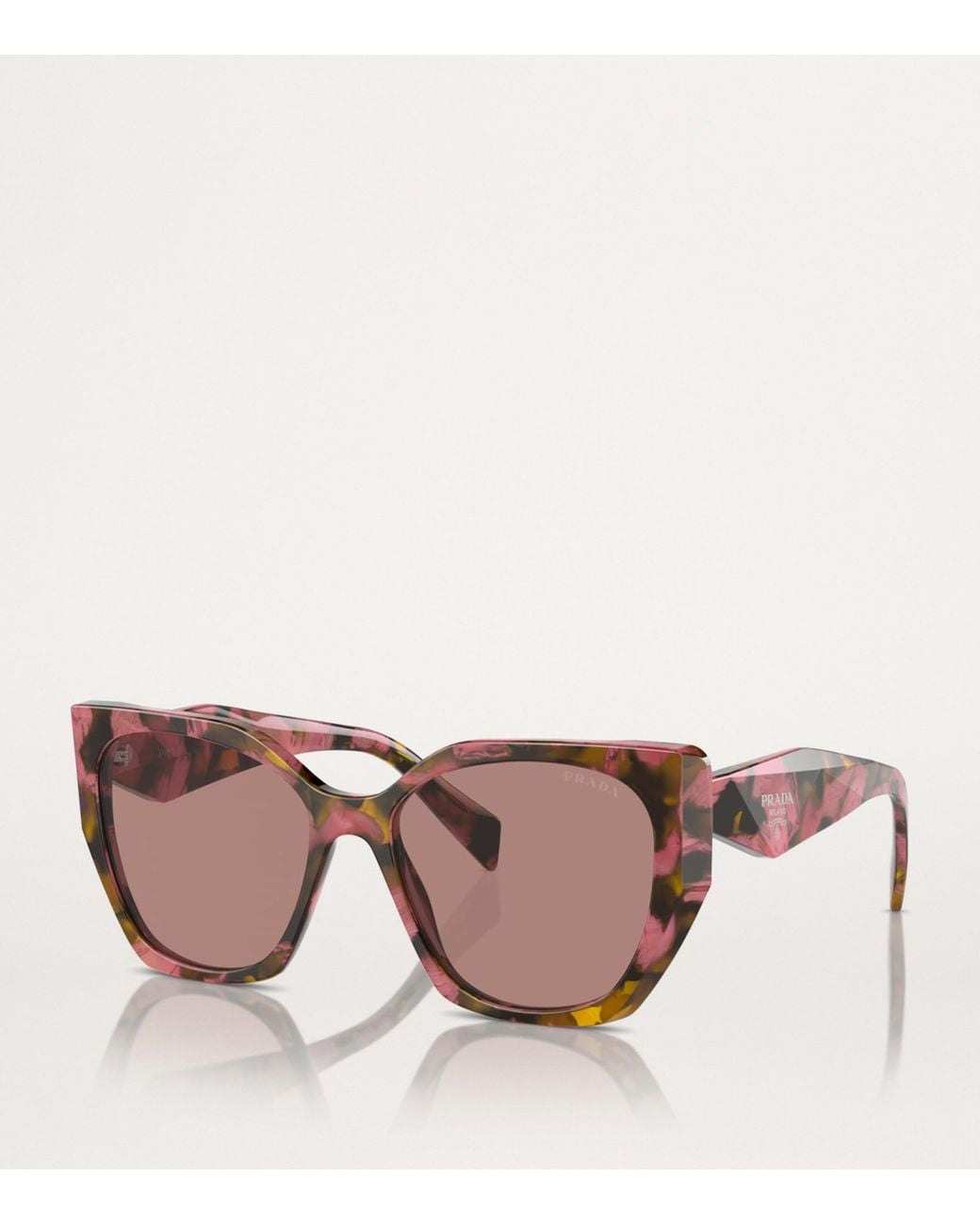 Prada Brown Acetate Pr 19Zs Sunglasses