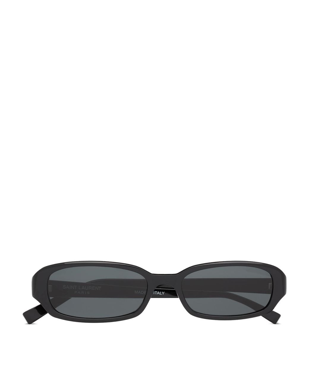 Saint Laurent Black Acetate Oval Sunglasses