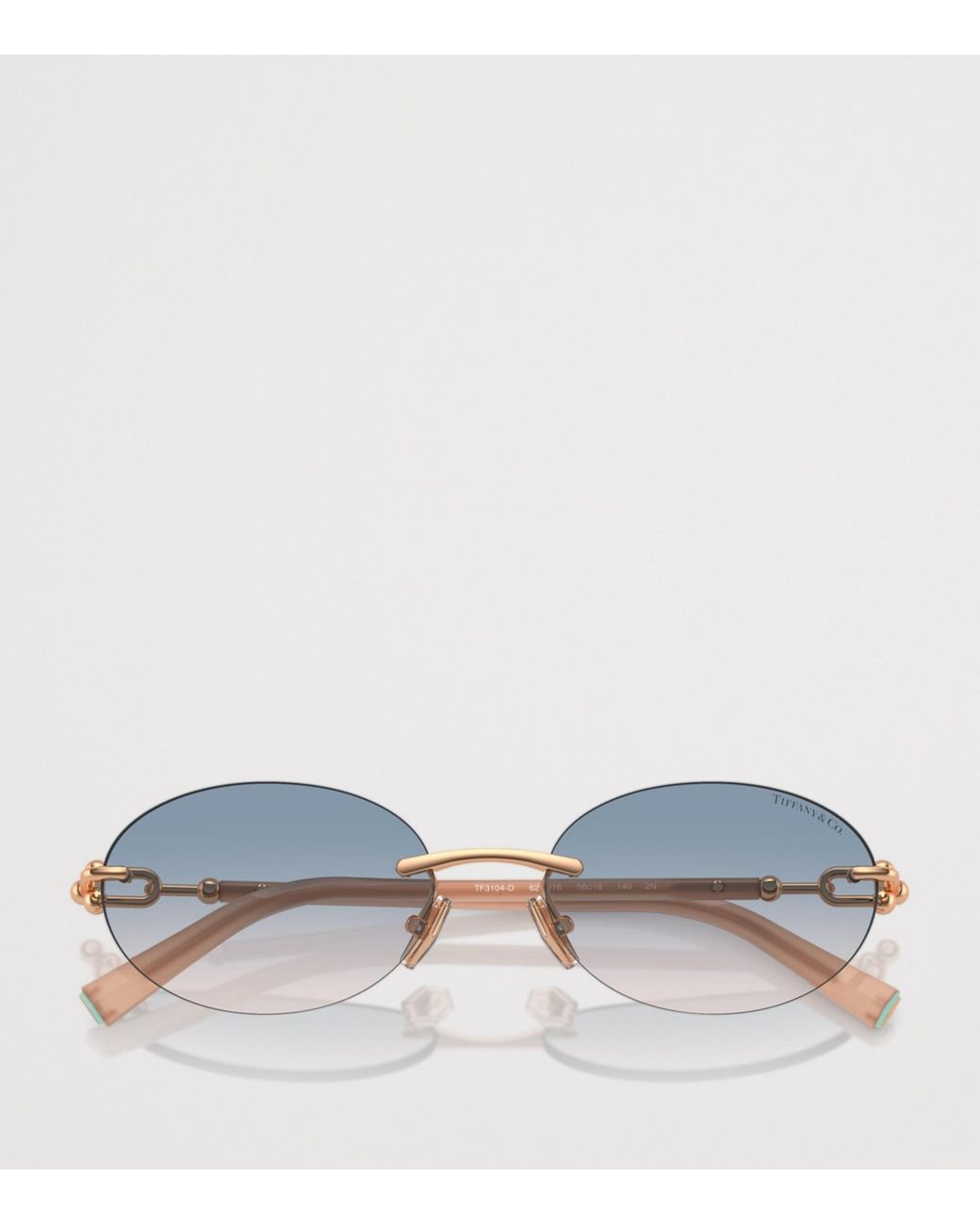 Tiffany & Co Blue Metal Oval Tf3104D Sunglasses