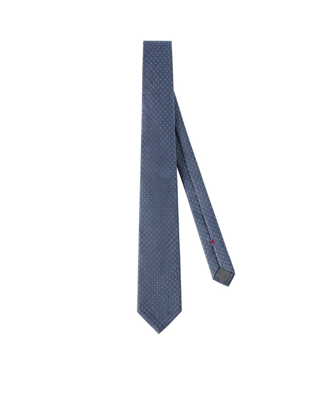 Brunello Cucinelli Blue Silk Jacquard Tie for men