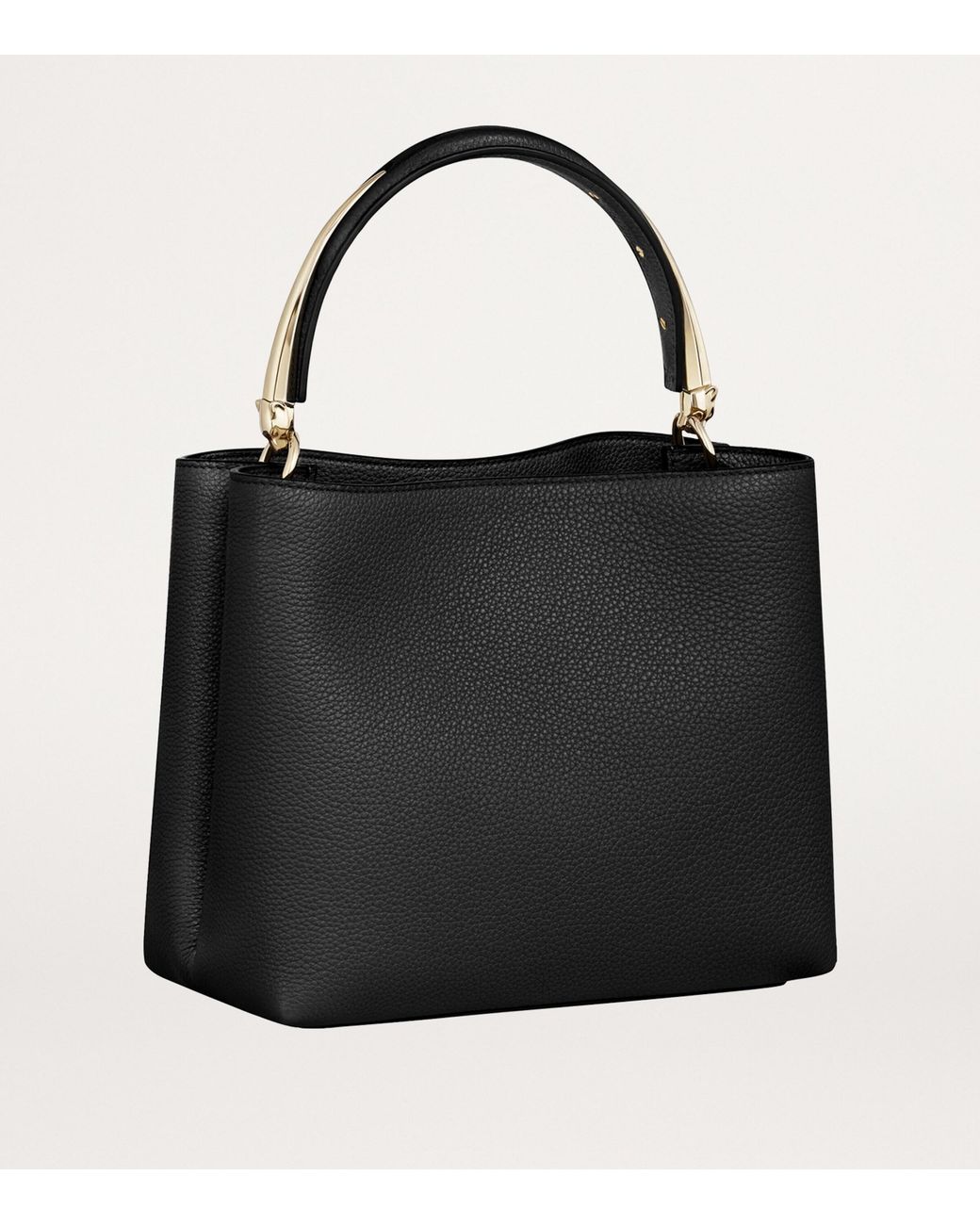 Cartier Black Small Calfskin Panthère De Top-Handle Bag