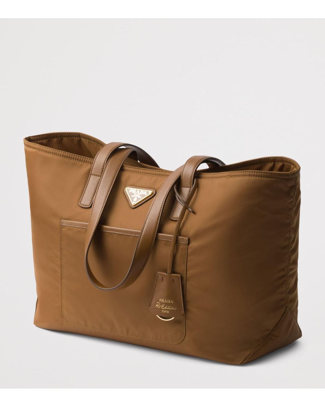 Prada Brown Medium Re-Nylon Re-Edition 1978 Tote Bag