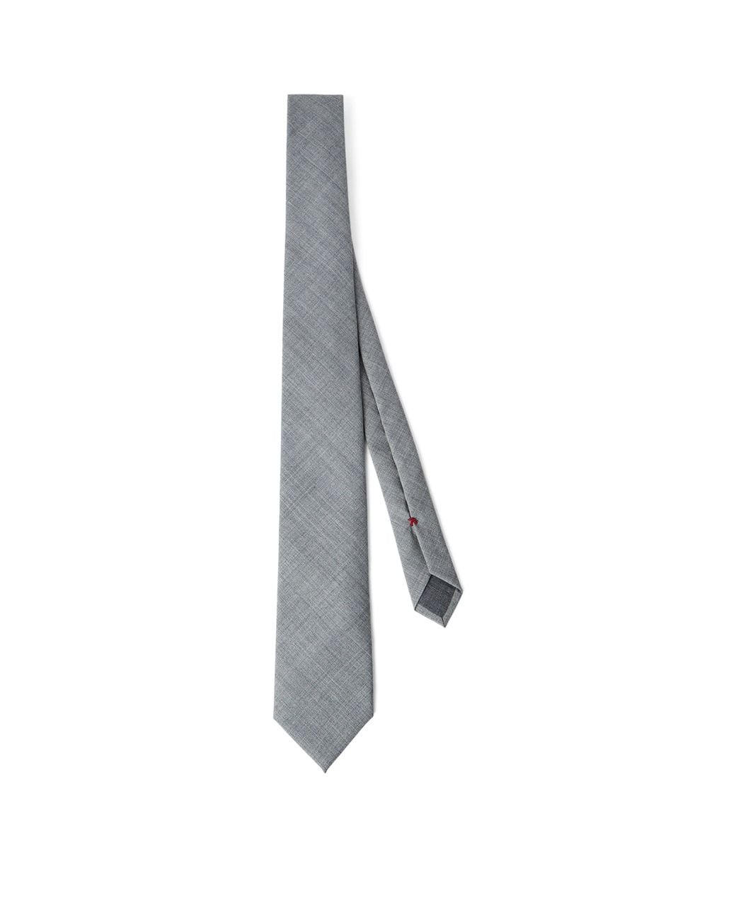 Brunello Cucinelli Gray Virgin Wool Tie for men