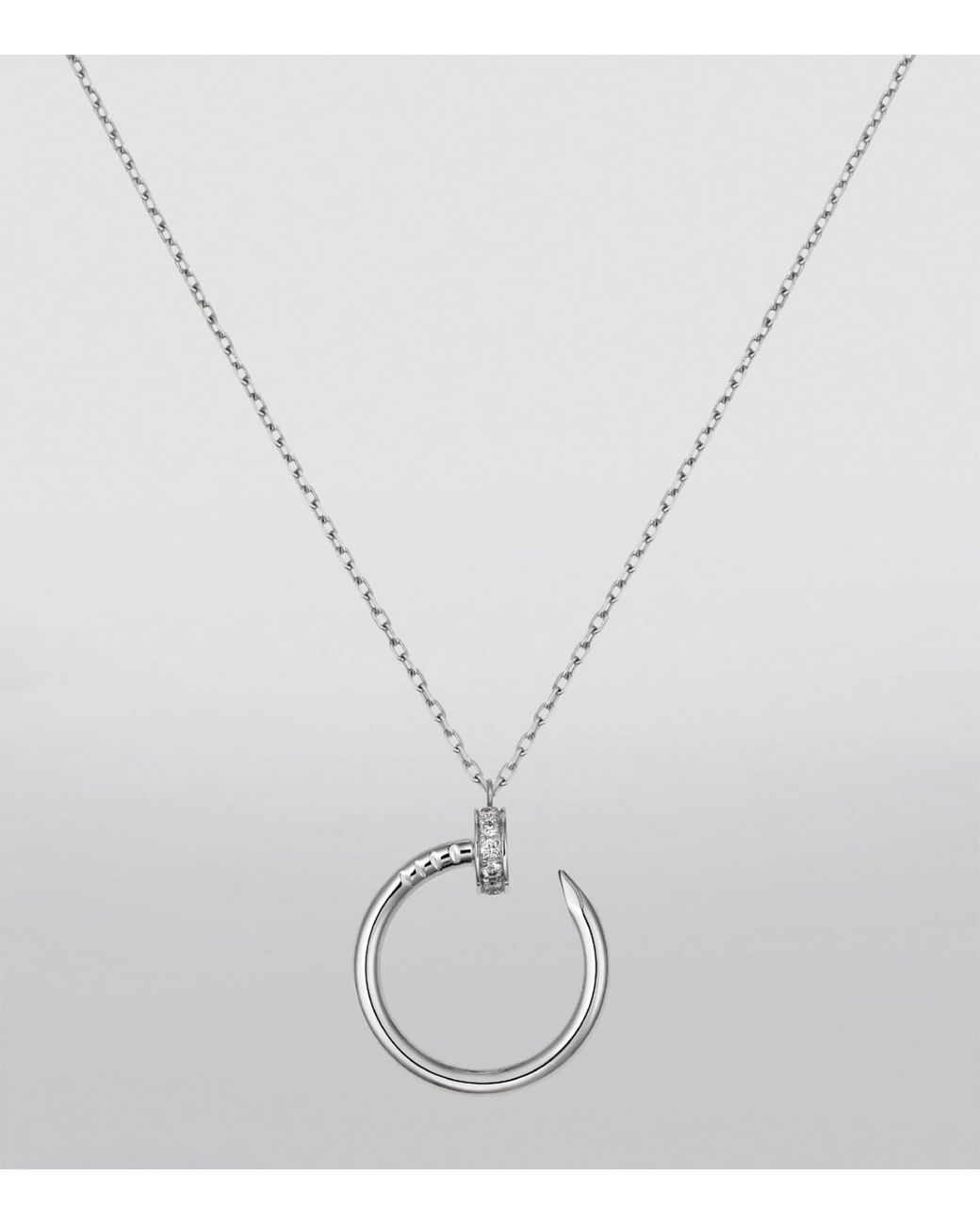 Cartier Metallic And Diamond Juste Un Clou Necklace