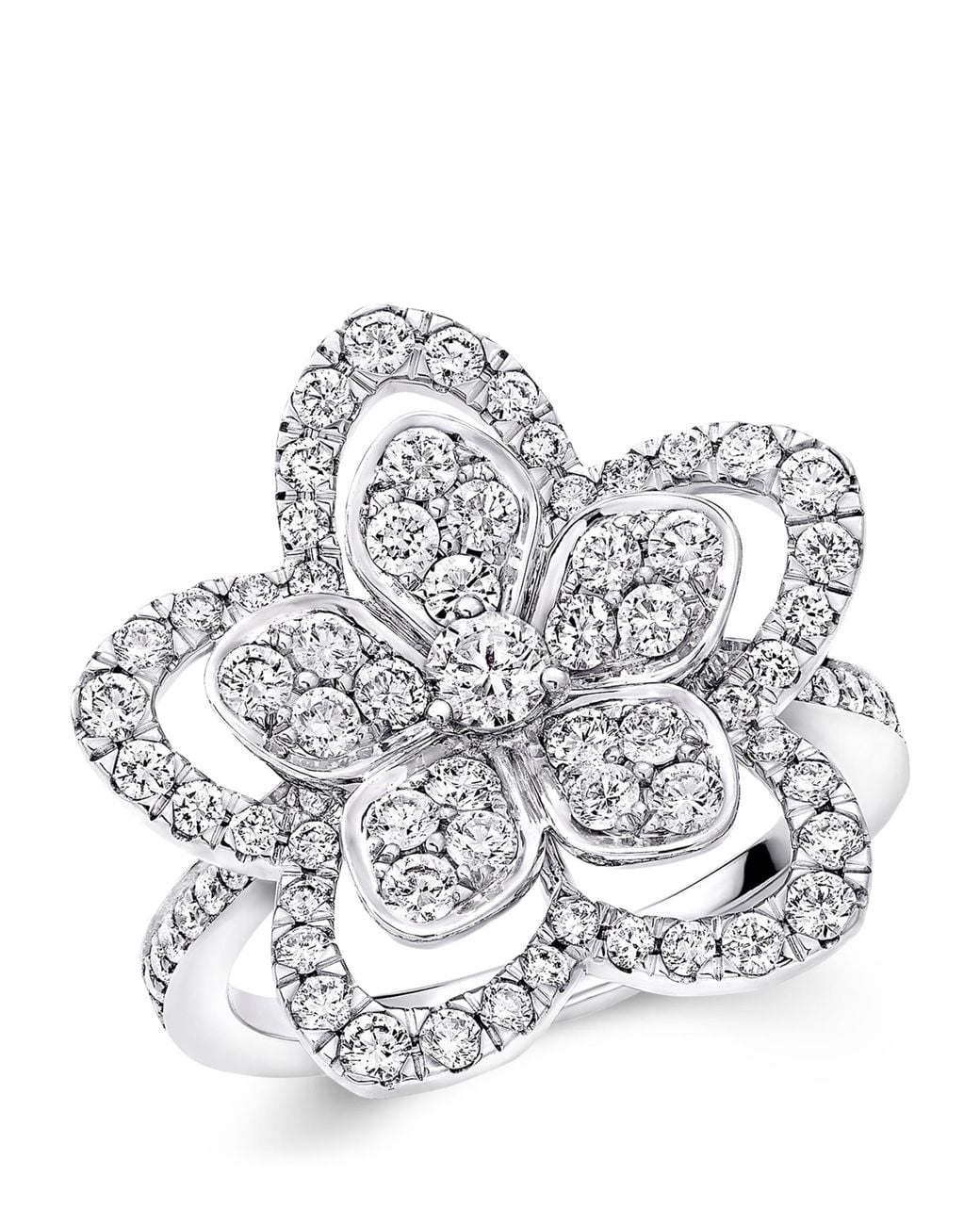 Graff White And Diamond Wild Flower Ring