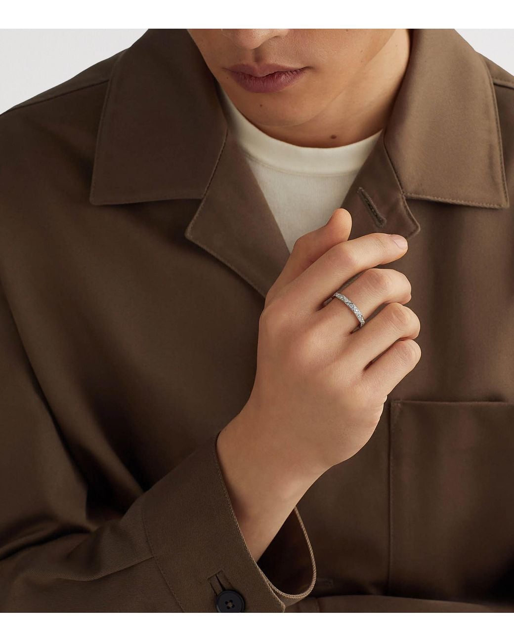 Graff White And Diamond Lg Signature Ring