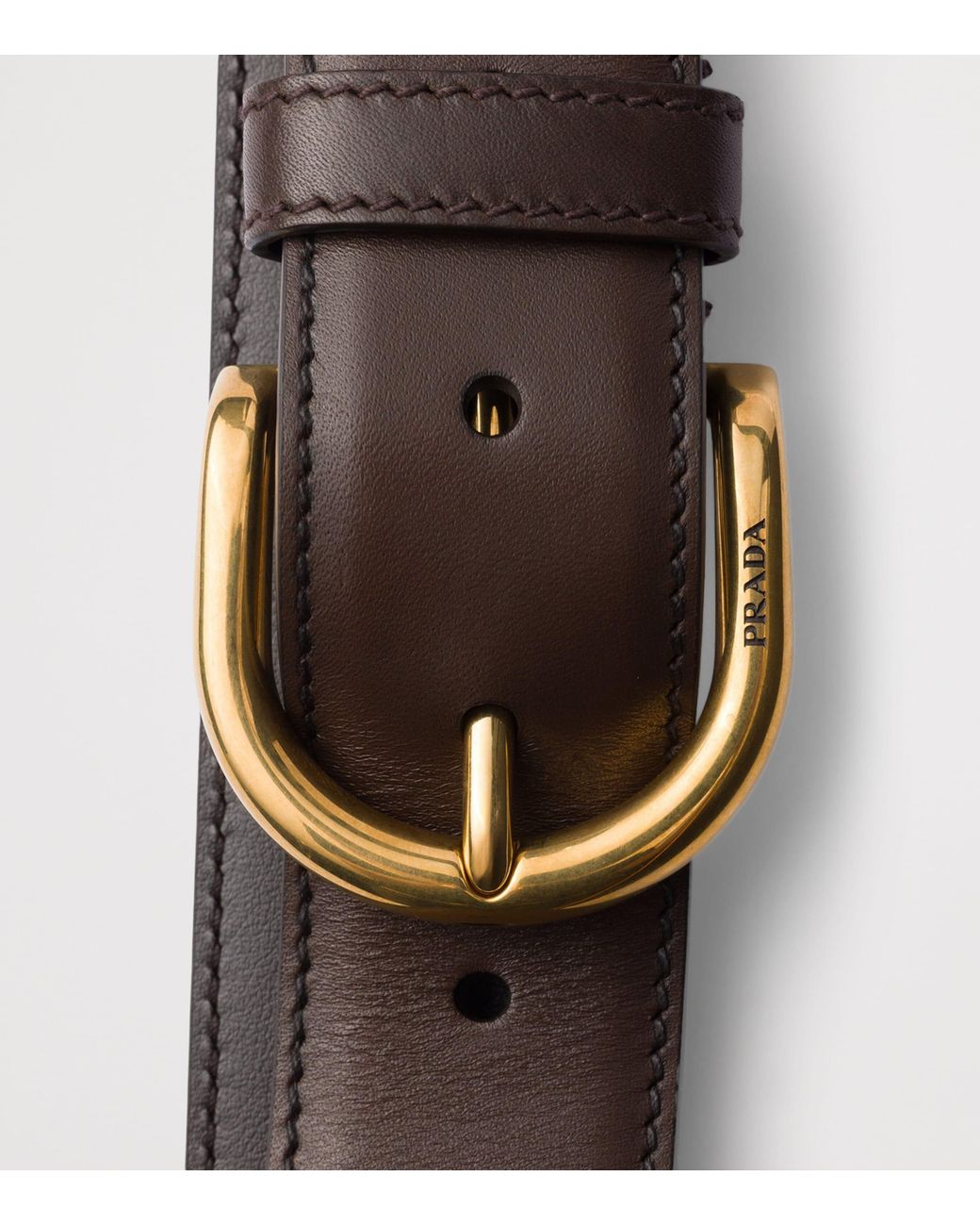 Prada Black Leather Belt