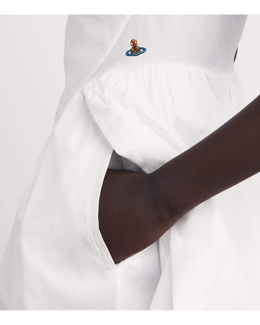 Vivienne Westwood White Cotton Sunday Mini Dress