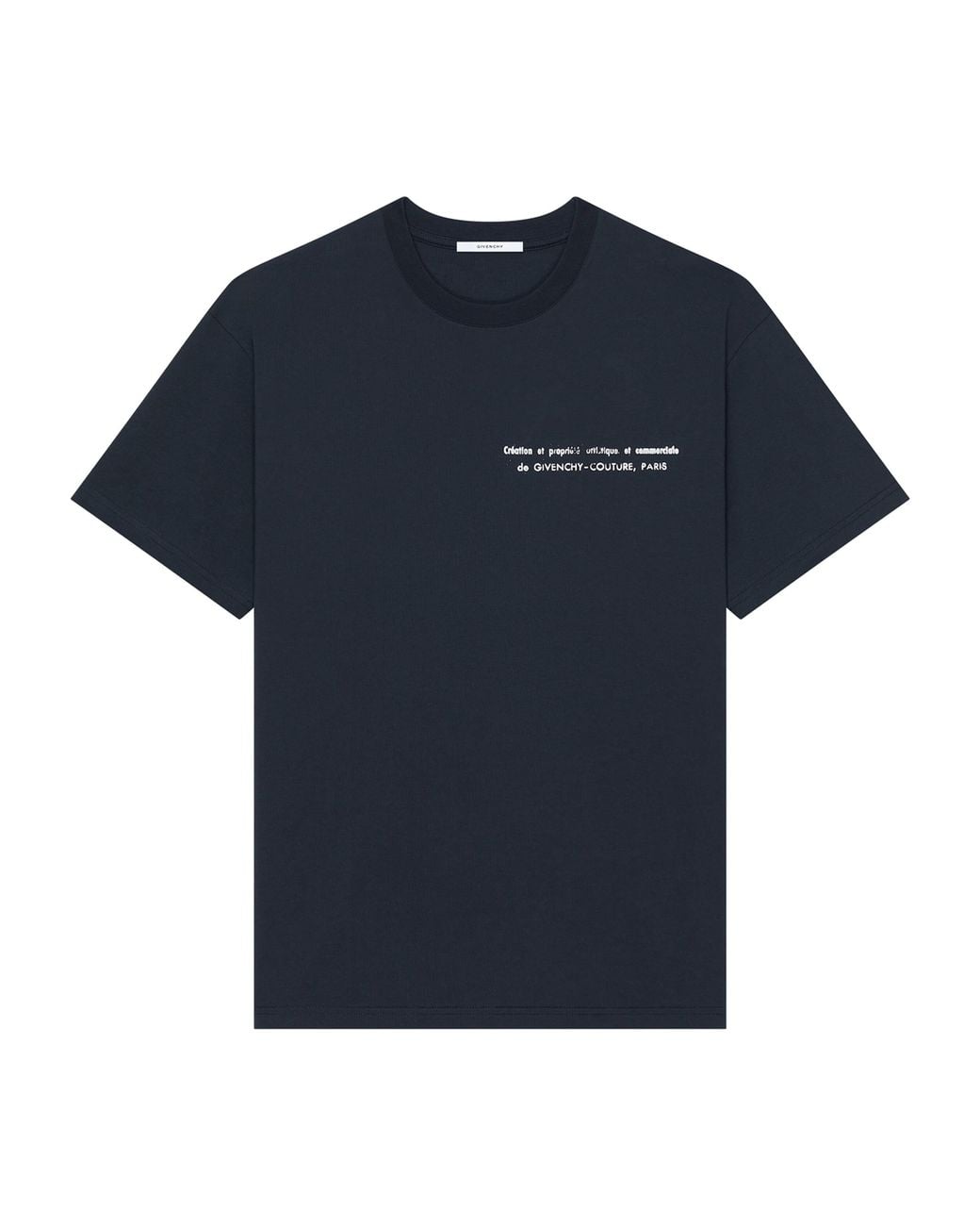 Givenchy Blue Cotton Logo T-Shirt for men
