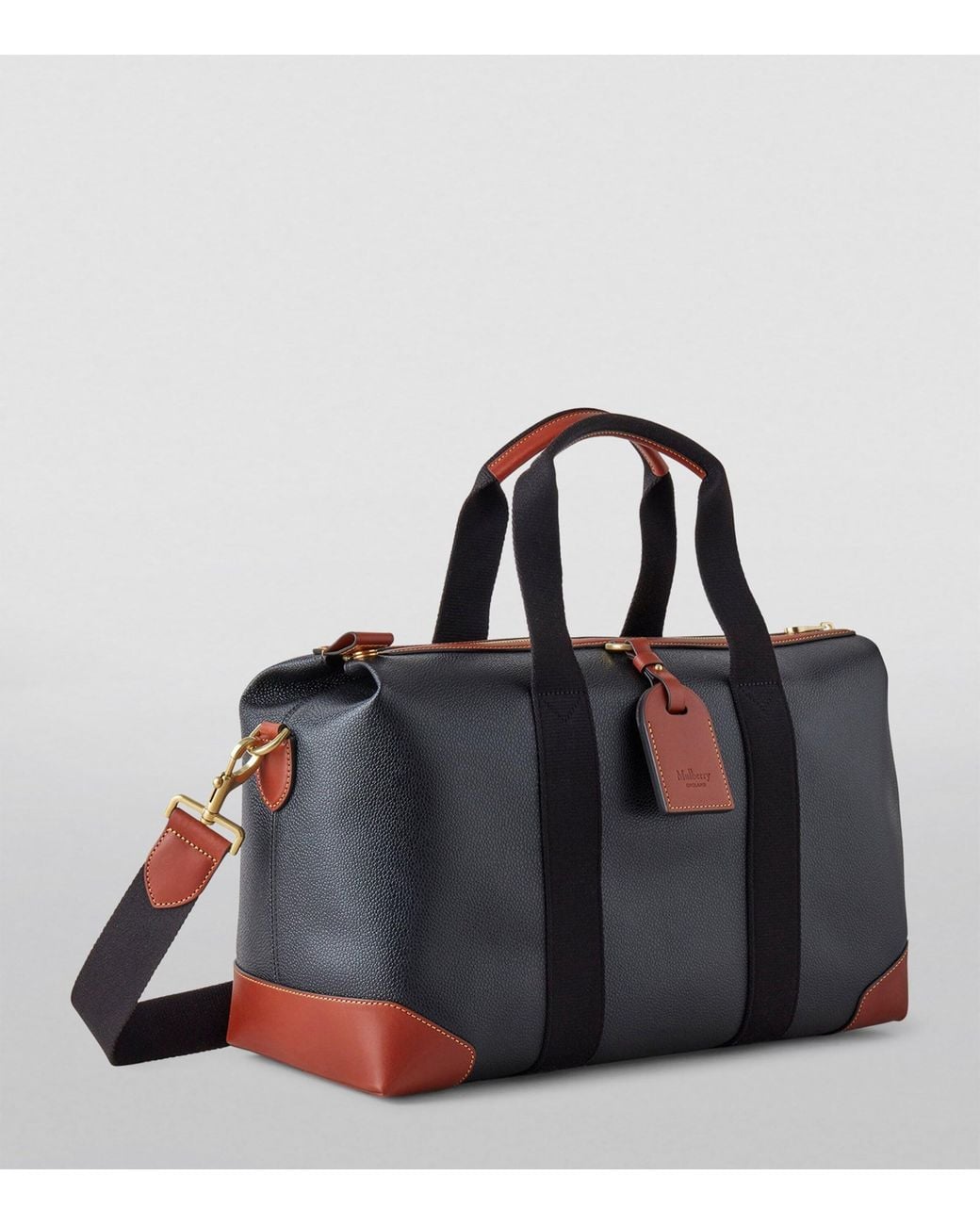 Mulberry Black Heritage Clipper Holdall for men