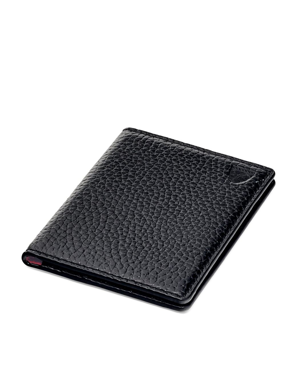 Aspinal Black Leather Travel Card Holder