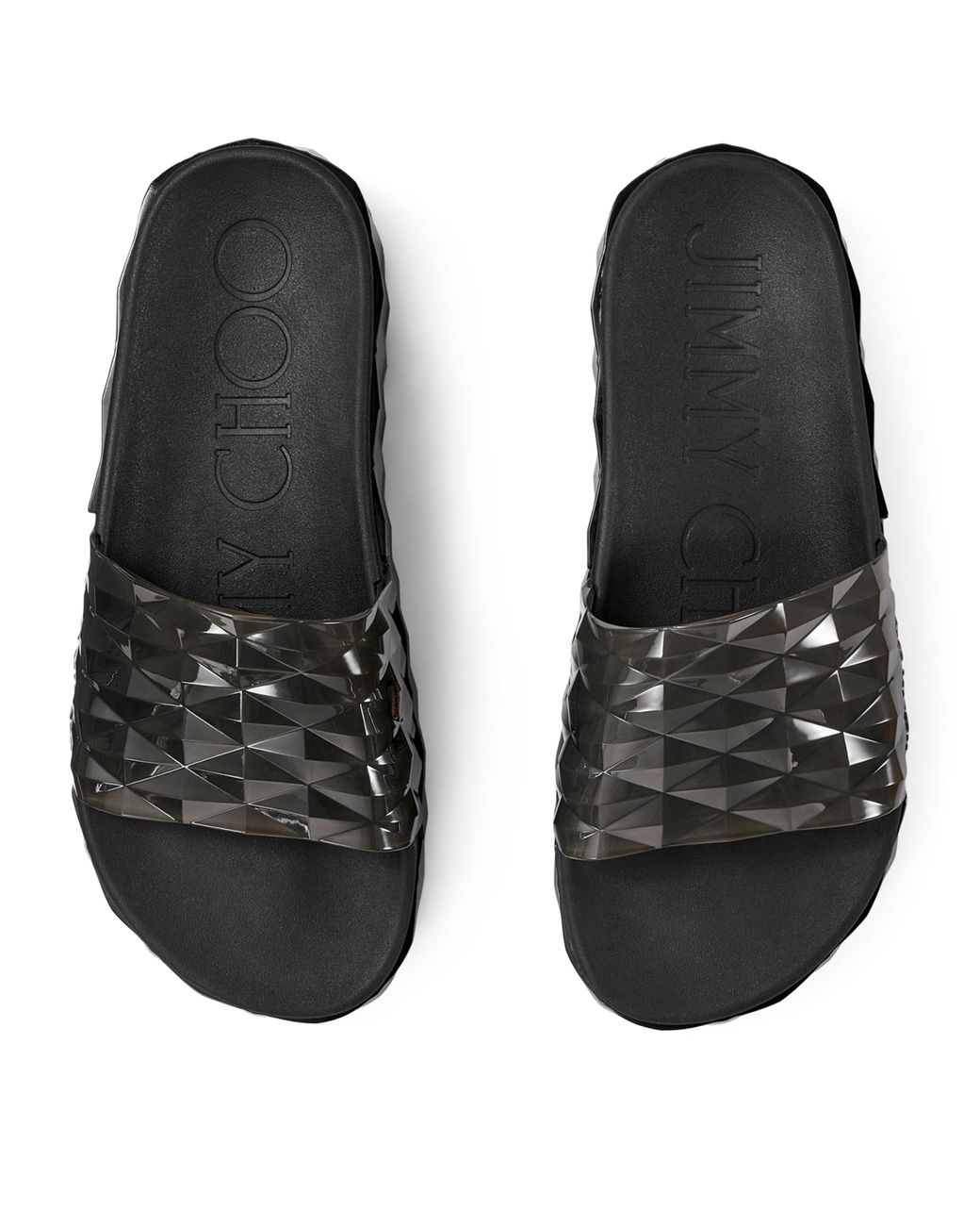 JIMMY CHOO Diamond Slide/f ラバー Diamond スライドサンダル JIMMY CHOO Diamond Slide/f ラバー Diamond スライドサンダル