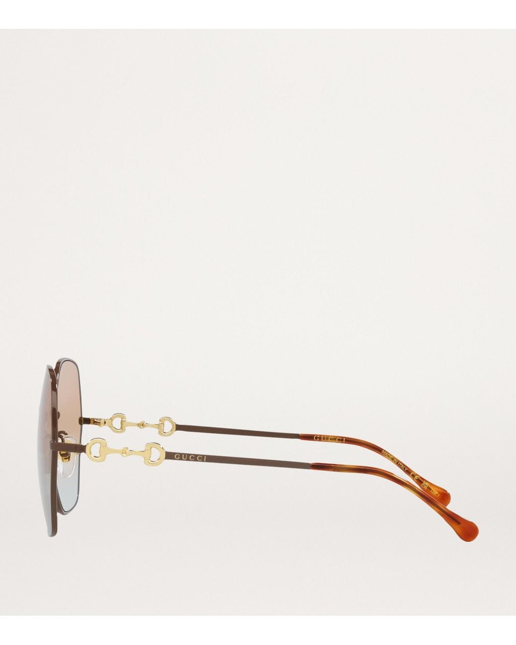 Gucci Brown Metal 0Gc002086 Sunglasses