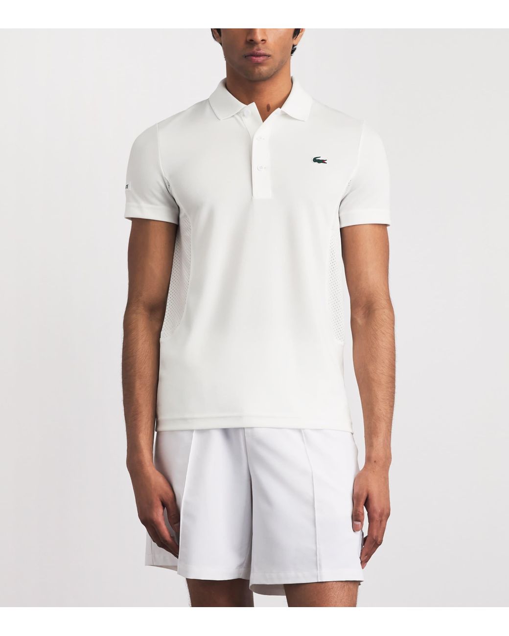 Lacoste White Technical Polo Shirt for men
