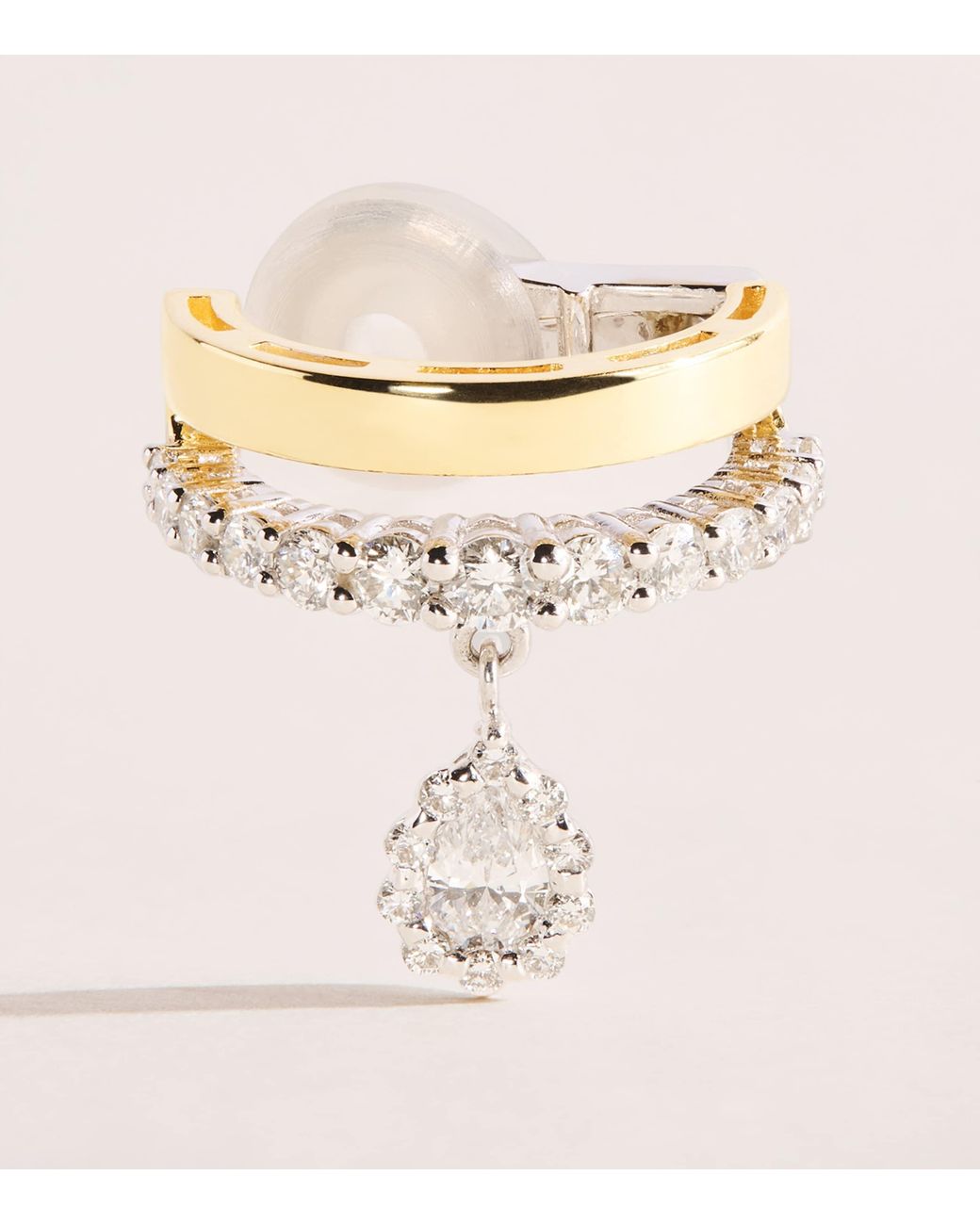 YEPREM Natural Mixed And Diamond Whisper Ear Cuff