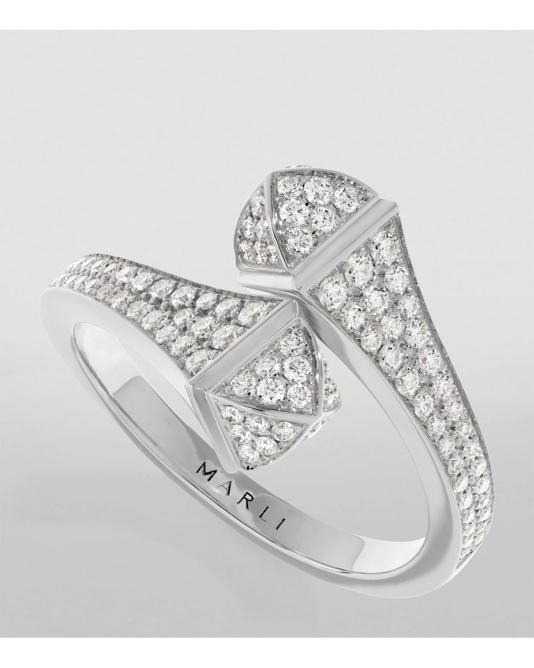 Marli New York White Midi And Diamond Cleo Ring