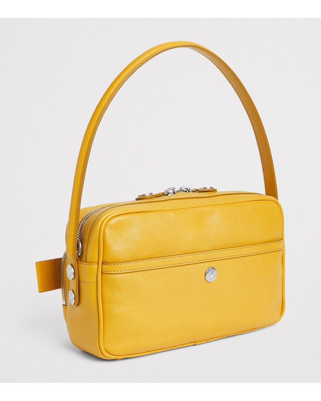 Acne Yellow Leather Camero Party Shoulder Bag