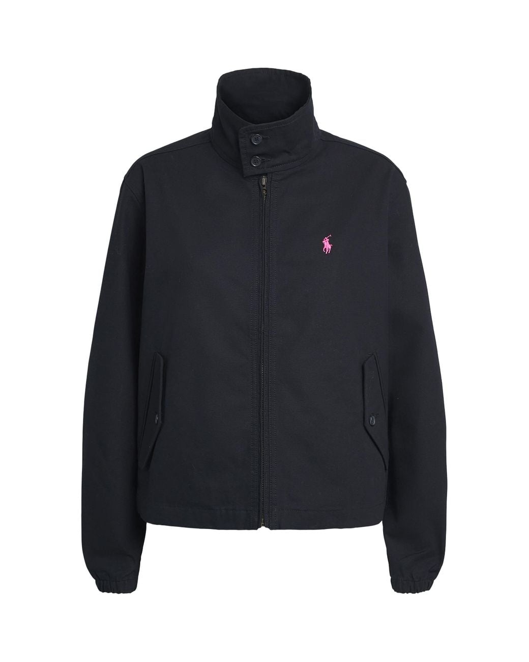 Polo Ralph Lauren Black Cotton Pony Windbreaker Jacket