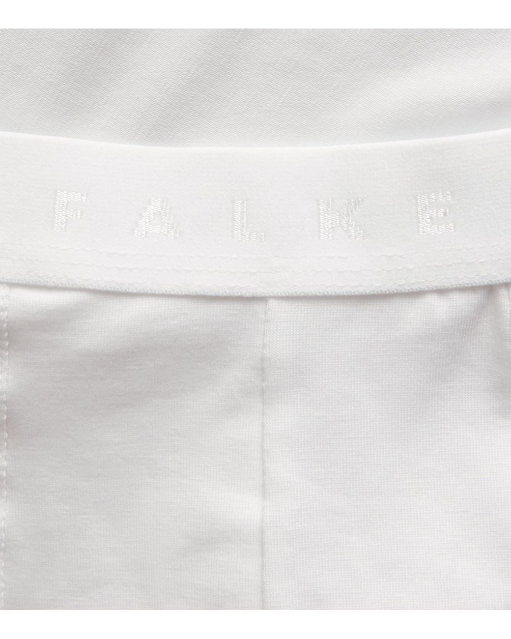 Falke White Egyptian Cotton Boxer Briefs for men