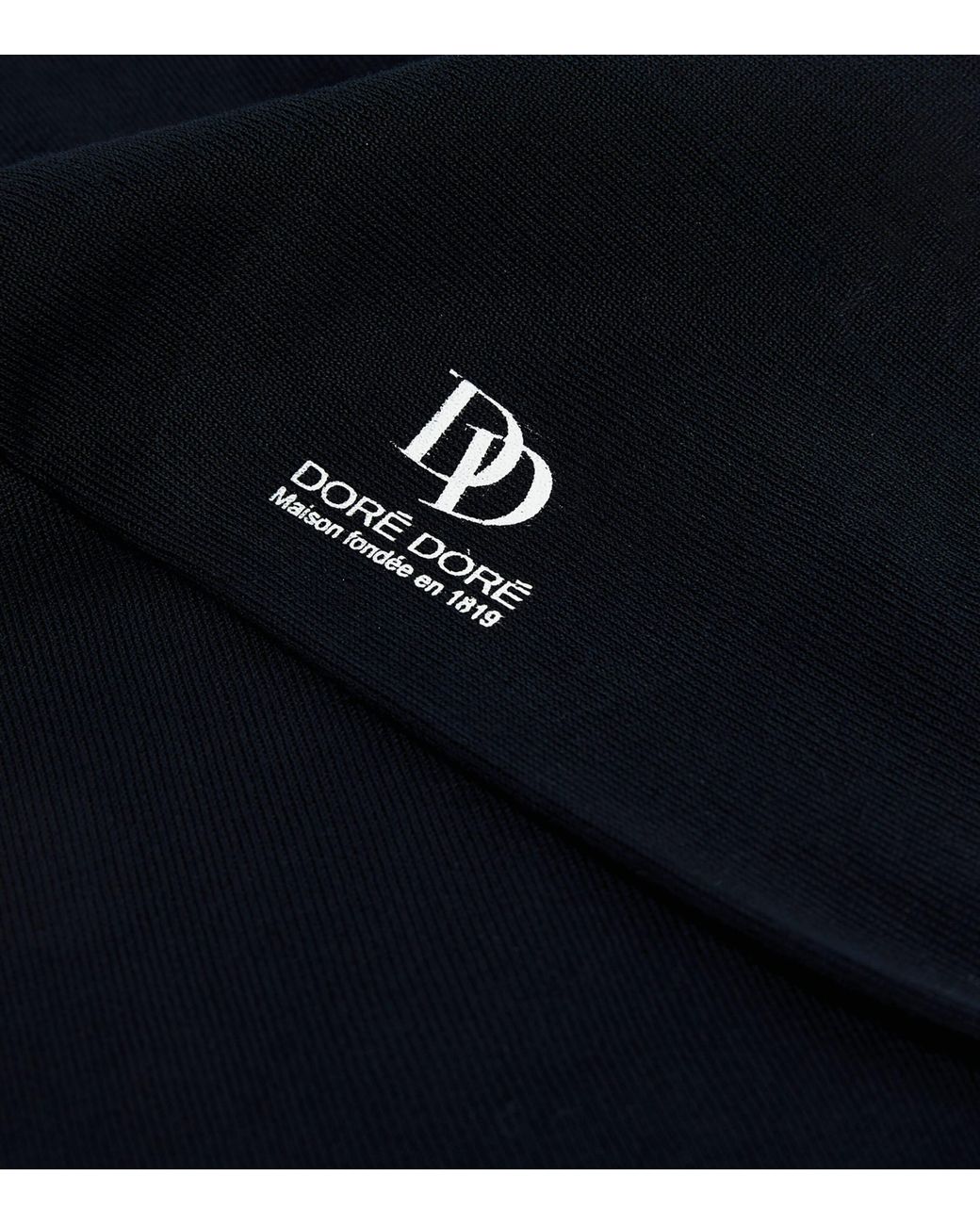 Doré Doré Black Cotton Socks for men