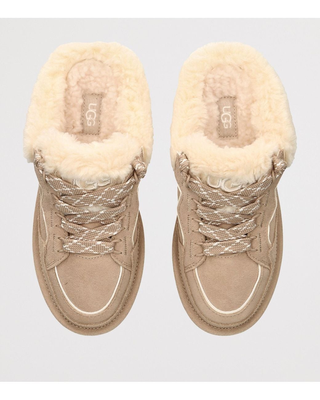 Ugg Natural Suede Lowmel Mules