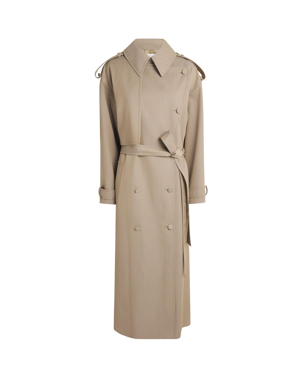 Gabriela Hearst Natural Wool Tellus Trench Coat