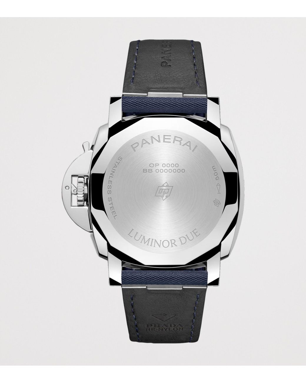 Panerai Metallic Stainless Steel Luminor Due Watch