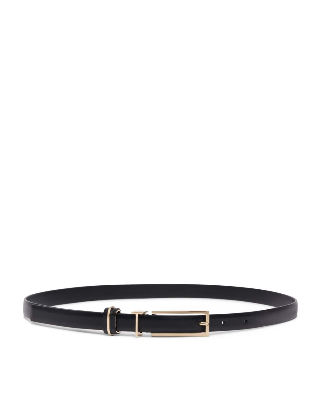 Tom Ford White Leather T Icon Belt