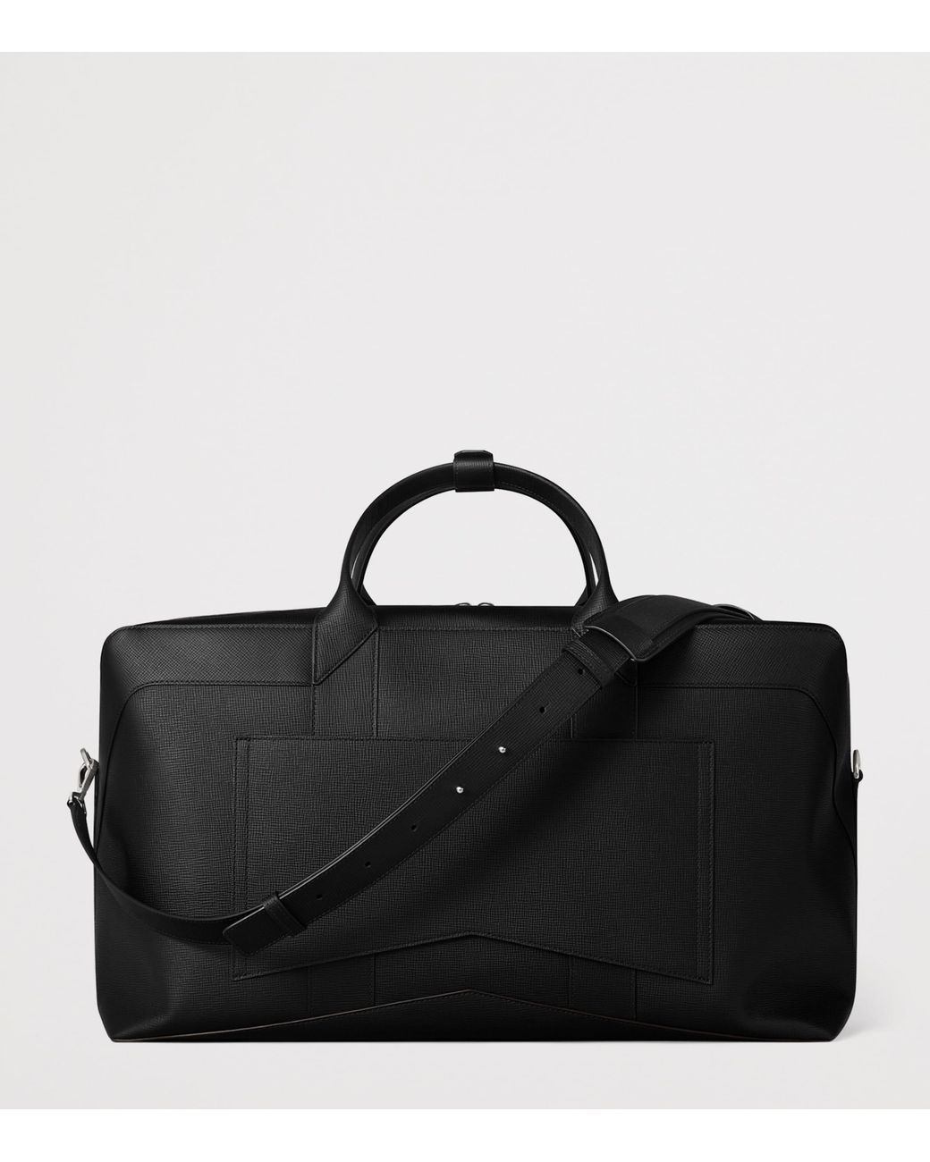 Cartier Black Leather Losange Weekend Bag for men