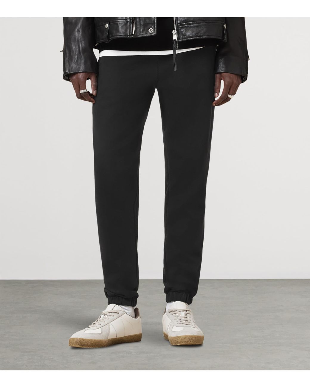 AllSaints Black Organic Cotton Raven Sweatpants for men