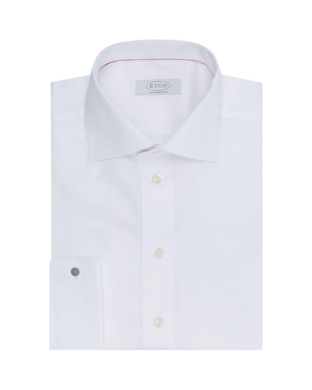 Eton Contemporary Fit Cotton Twill Shirt in White for Men - Lyst