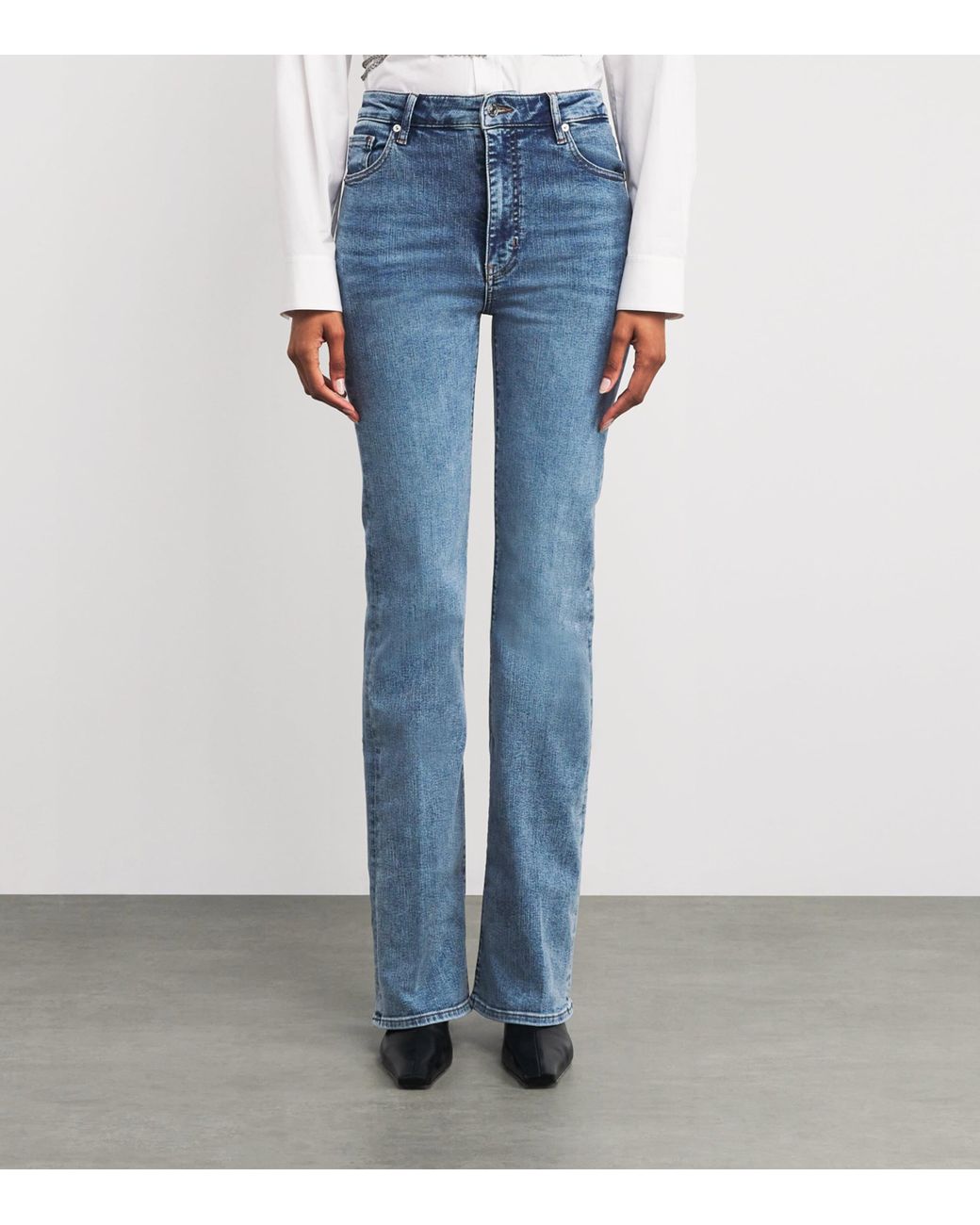 FRAME The Reboot Bootcut Jeans in Blue | Lyst