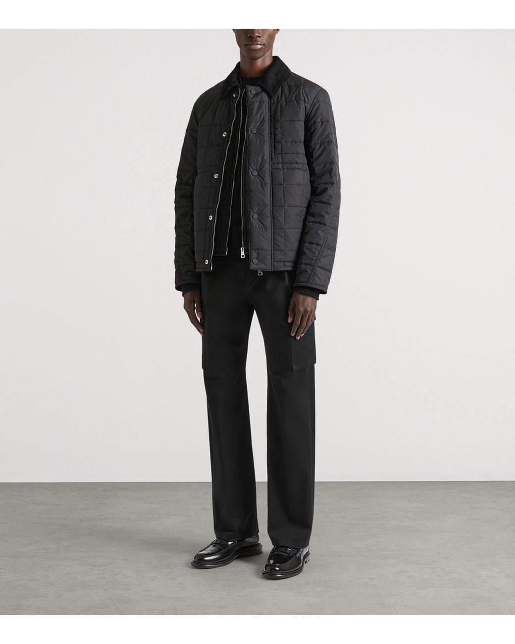Givenchy Black Quilted Jacket for men
