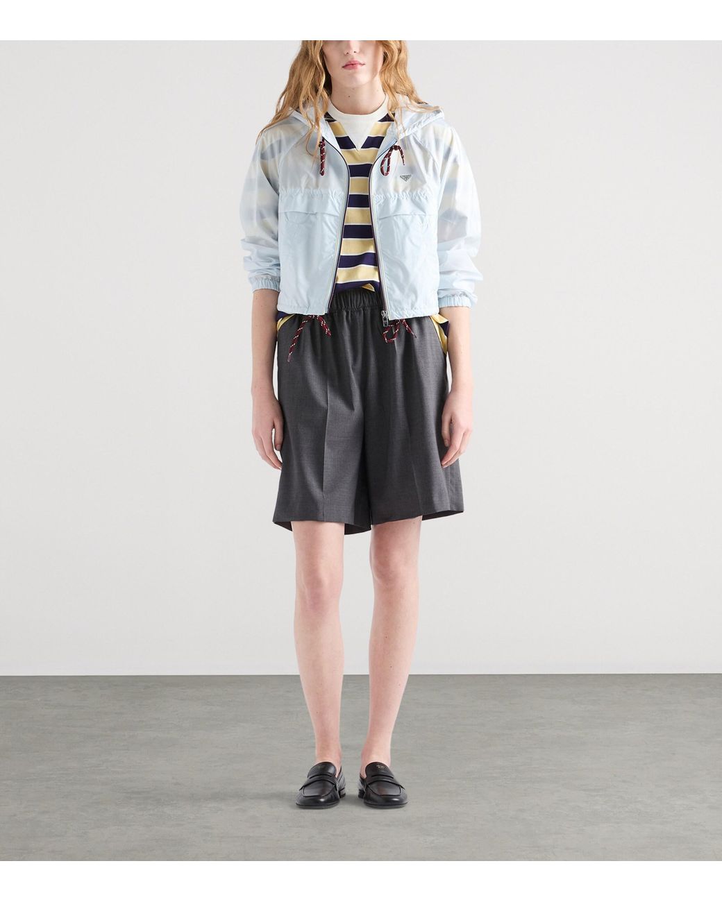 Prada Blue Re-Nylon Blouson Jacket