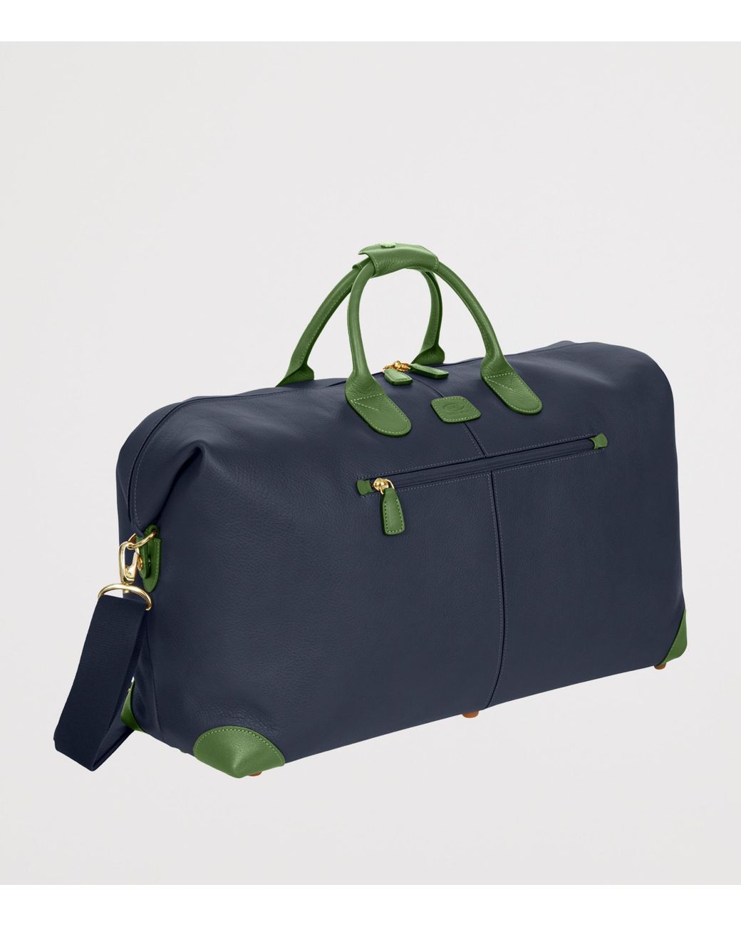 Bric's Blue Leather Bellagio Holdall for men