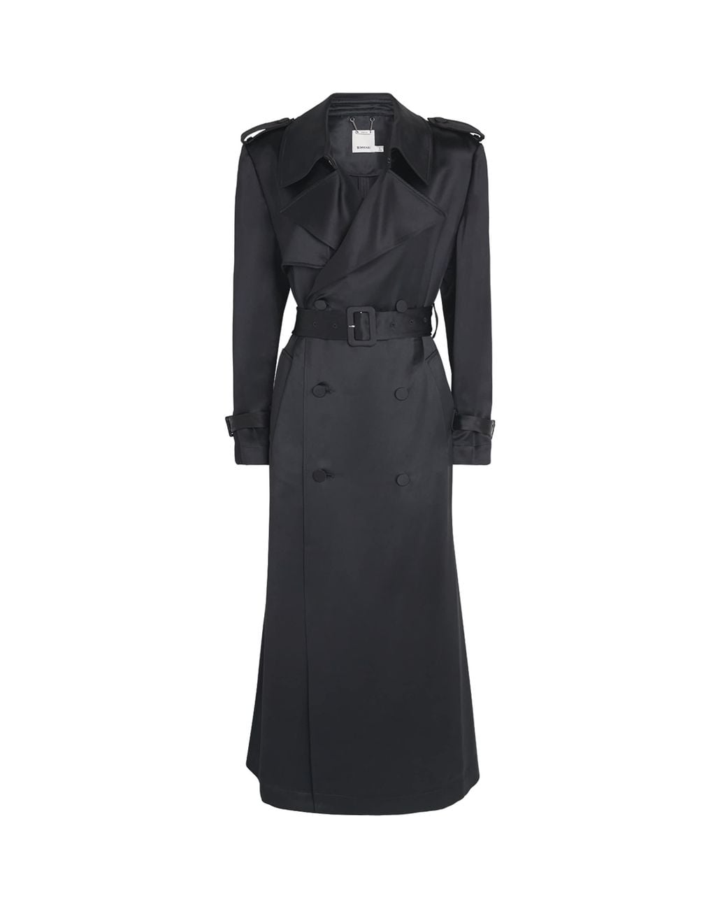 Jonathan Simkhai Black Alvida Belted Overcoat