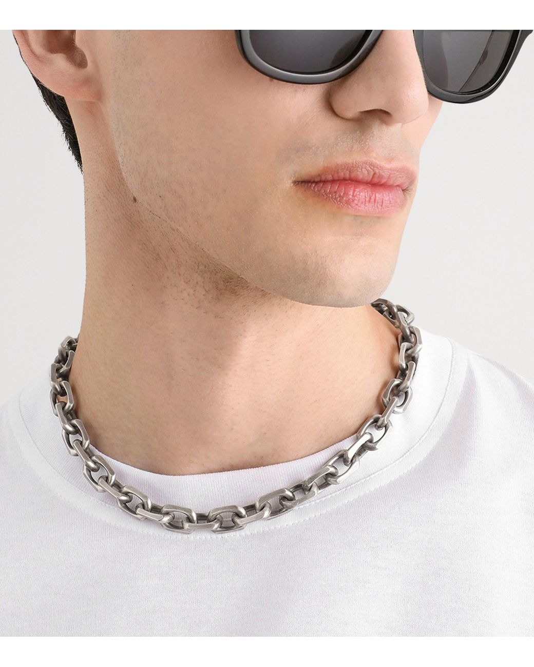 Dolce & Gabbana Metallic Chunky Padlock Necklace for men