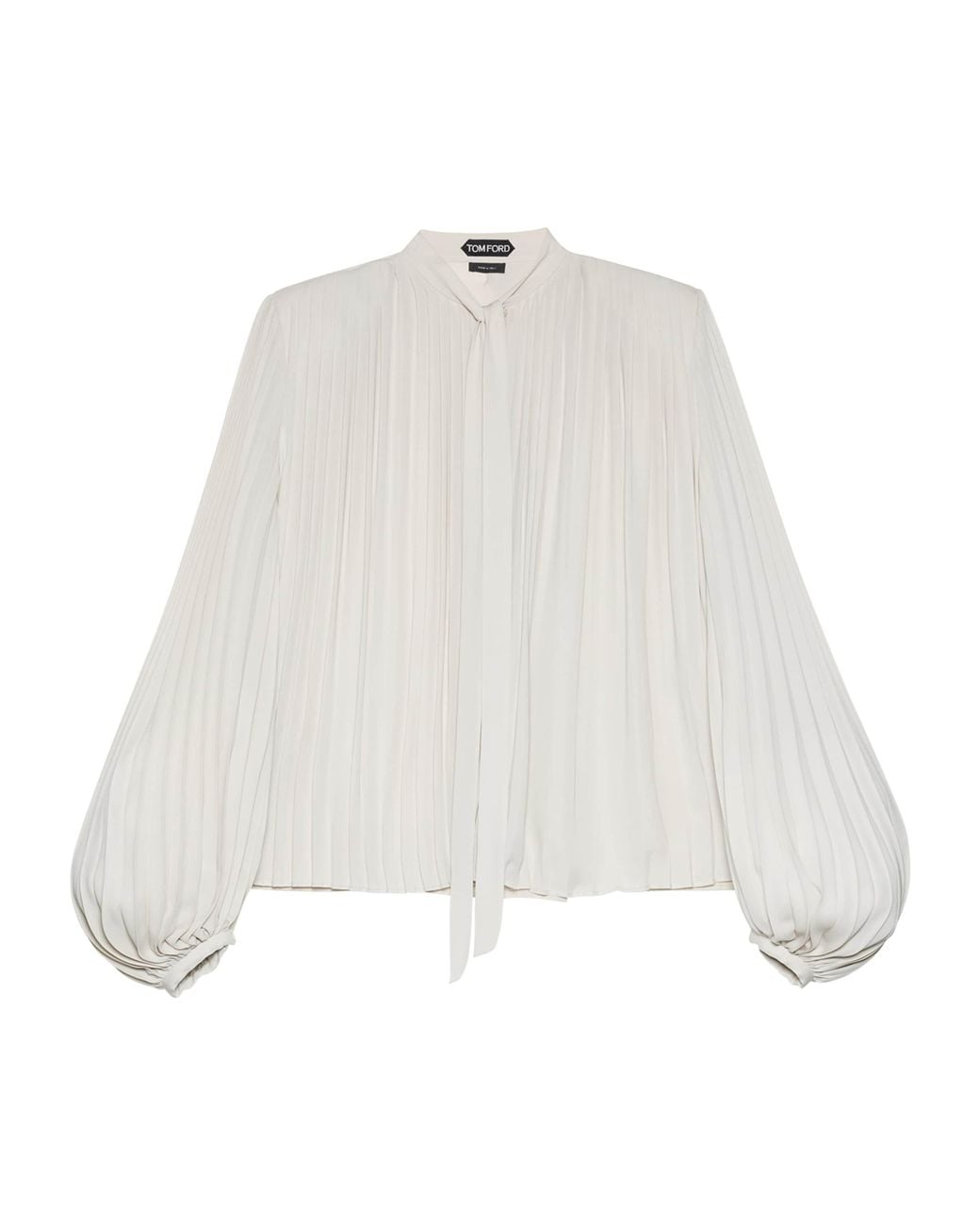 Tom Ford White Plissé Sunray Shirt