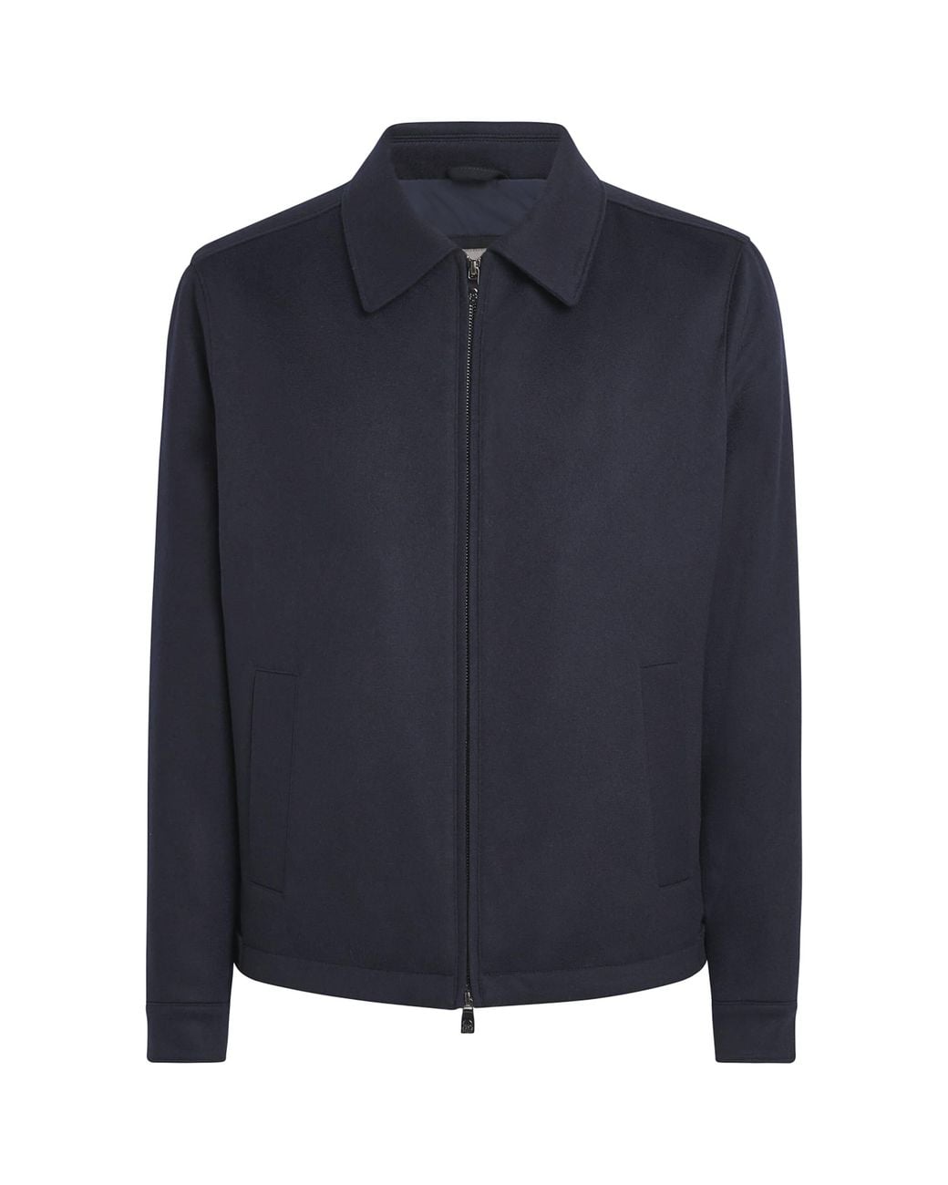Corneliani Blue Cashmere Collar Jacket for men
