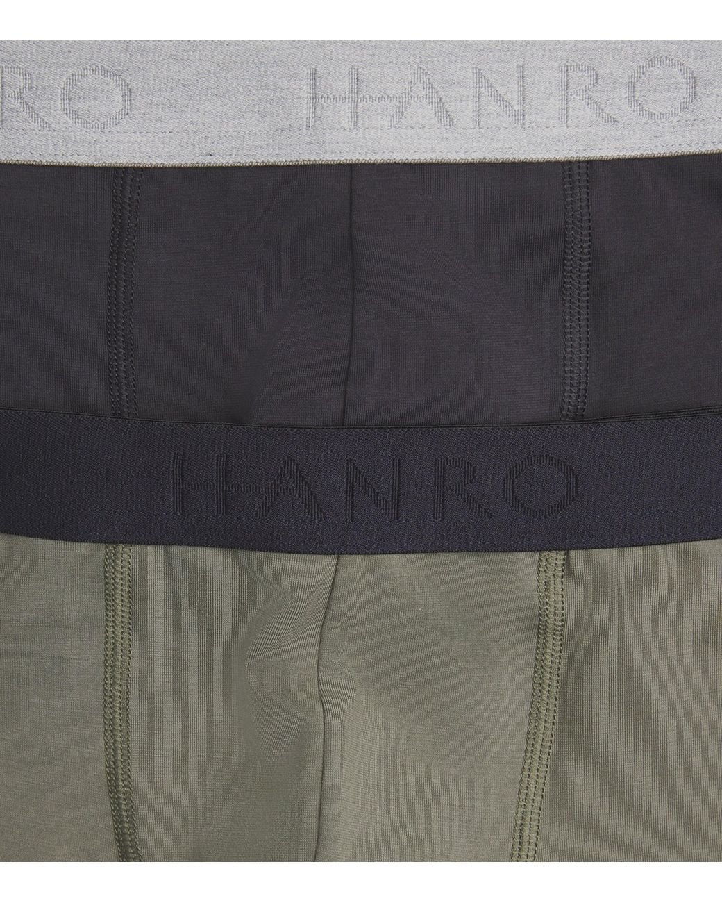 Hanro Gray Cotton-Blend Essentials Trunks for men