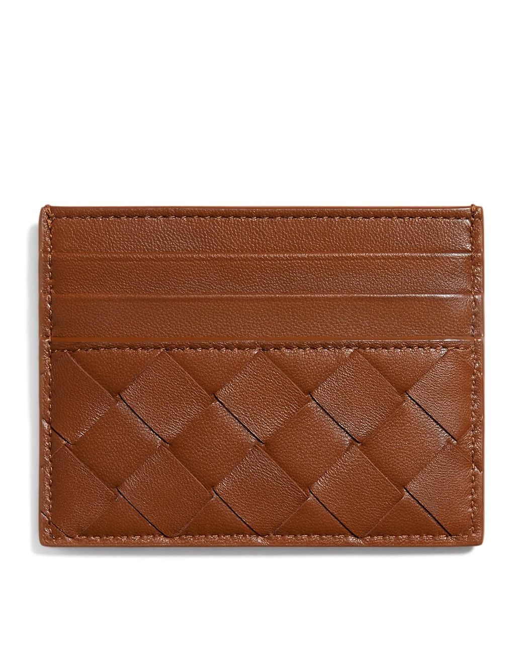 Bottega Veneta Brown Nappa Leather Card Holder